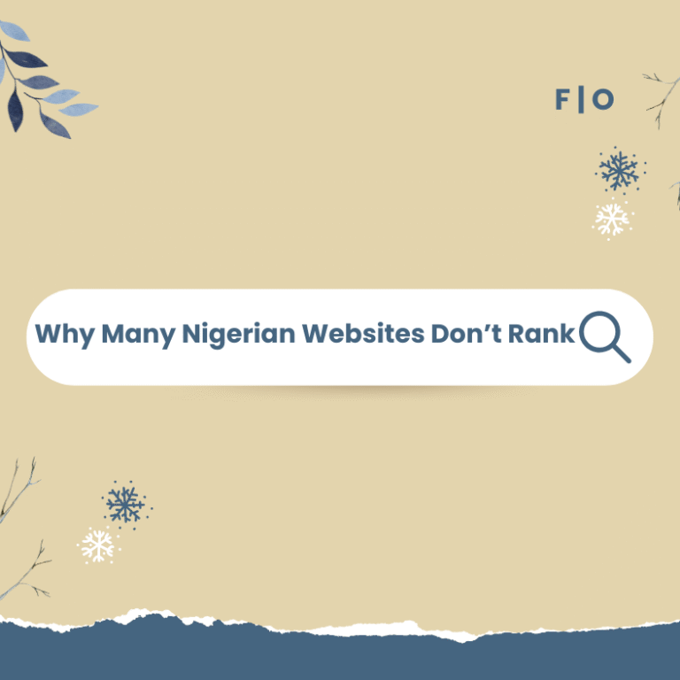 Why Many Nigerian Websites Don’t Rank